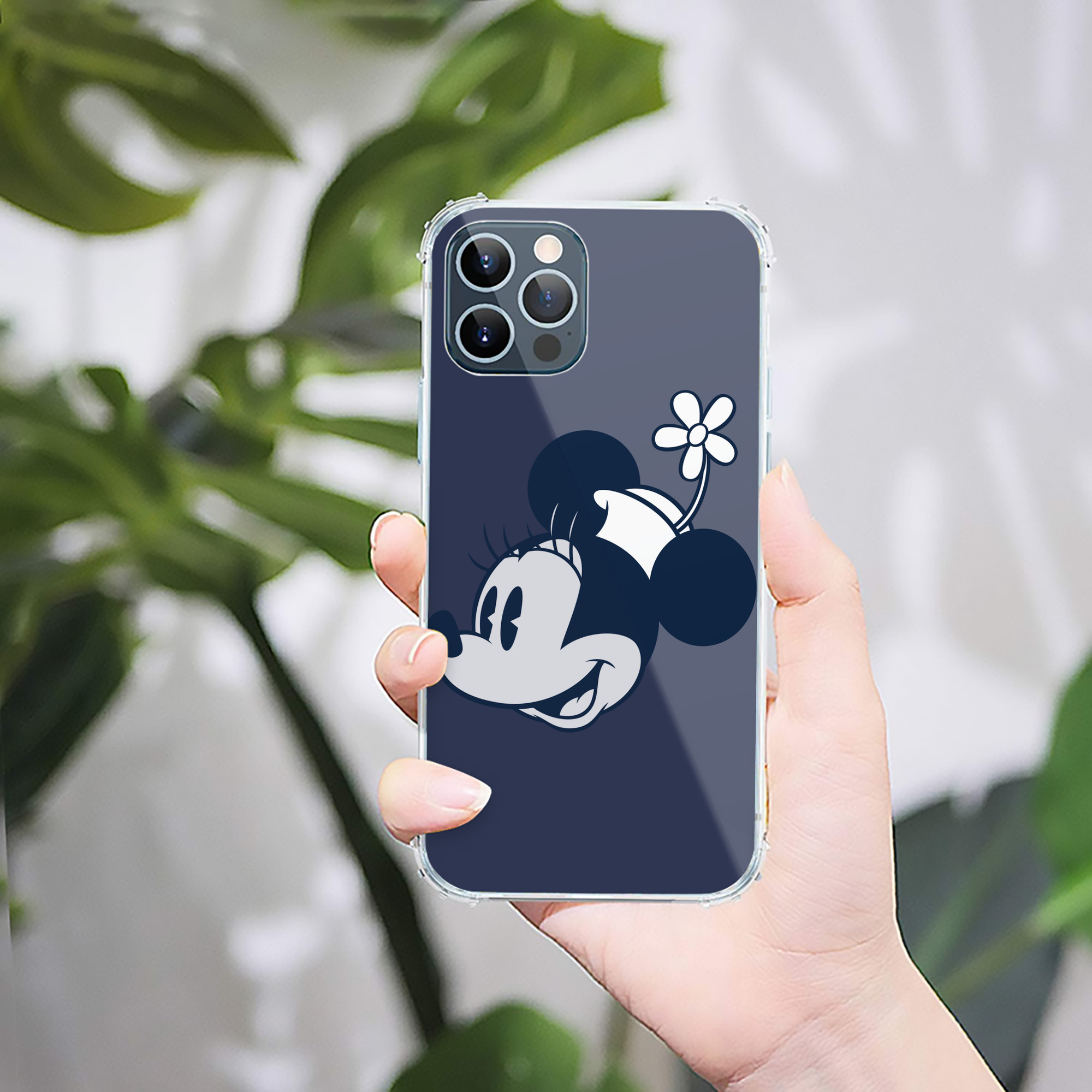 （画像用） ミッキーマウス Mickey Mouse 【iPhone 12シリーズ対応】透明スマホケース（クリアソフトケース）